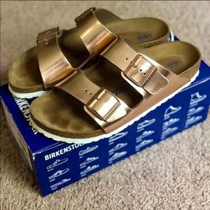 Rose gold Birkenstock